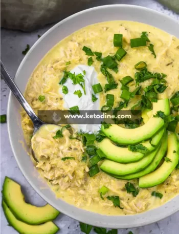 Keto Green Enchilada Chicken Soup