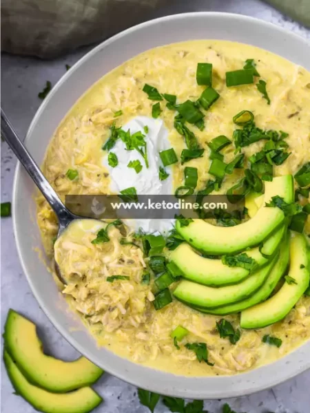 Keto Green Enchilada Chicken Soup