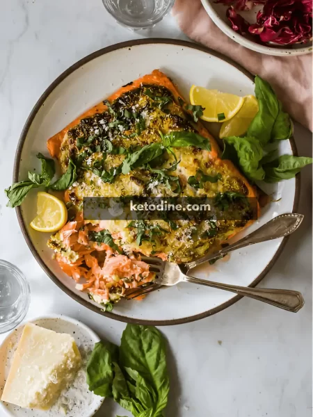Keto Baked Parmesan Salmon