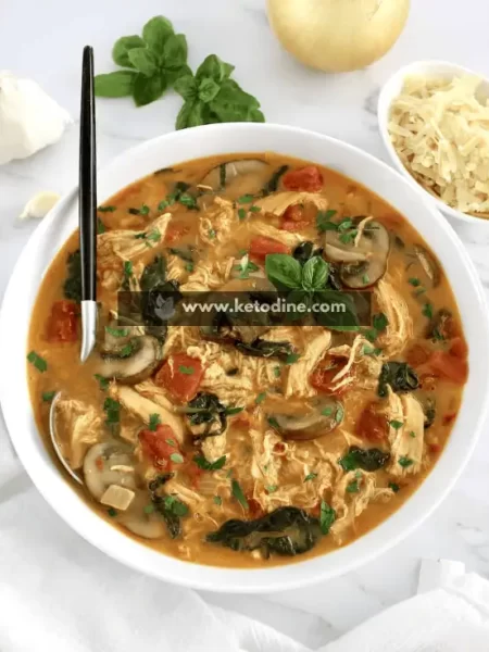 Keto Tuscan Chicken Soup