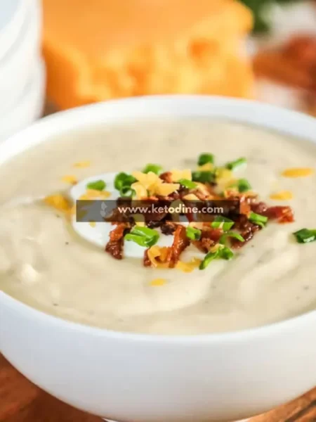 Keto Instant Pot Cauliflower Soup