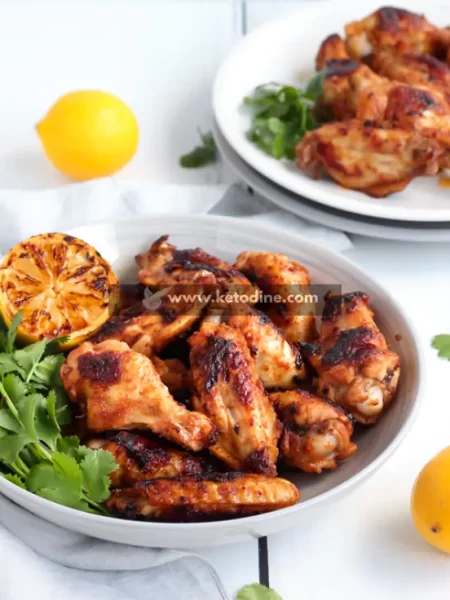 Keto Portuguese Sticky Chicken Wings