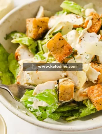 Keto Chicken Caesar Salad
