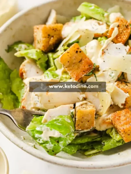 Keto Chicken Caesar Salad