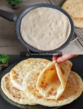 Keto Cottage Cheese Parmesan Flatbread