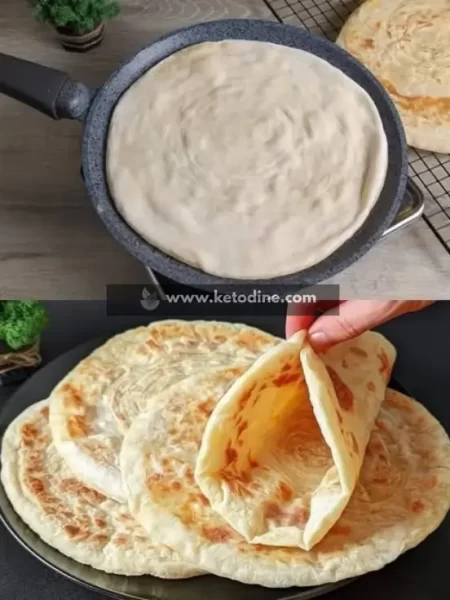 Keto Cottage Cheese Parmesan Flatbread