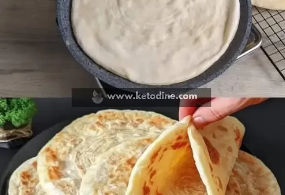 Keto Cottage Cheese Parmesan Flatbread