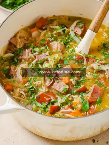 Keto Comfort Cabbage Meat Soup