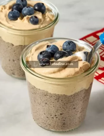 High-Protein Blueberry & Peanut Butter Chia Pudding