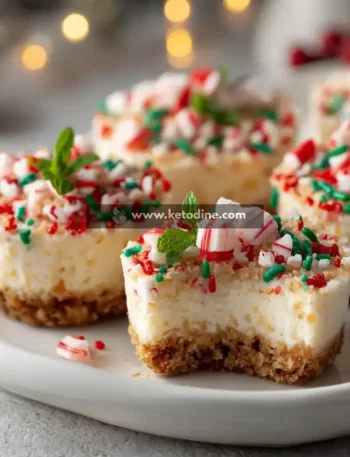 No-Bake Christmas Mini Cheesecakes