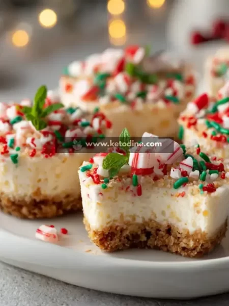 No-Bake Christmas Mini Cheesecakes