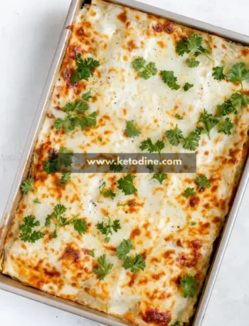 Keto Mushroom & Spinach Lasagna