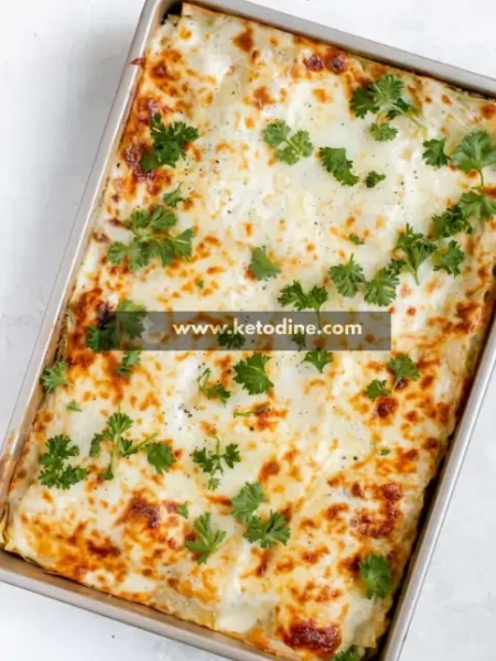 Keto Mushroom & Spinach Lasagna