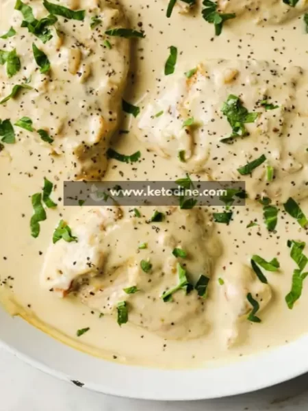 Keto Creamy Garlic Chicken
