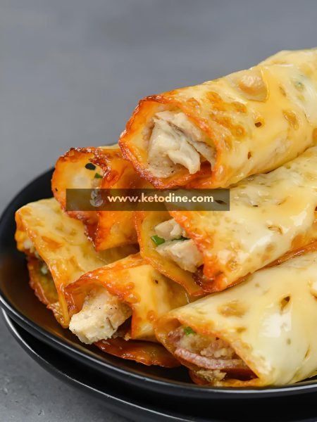 Keto Buffalo Chicken Taquitos