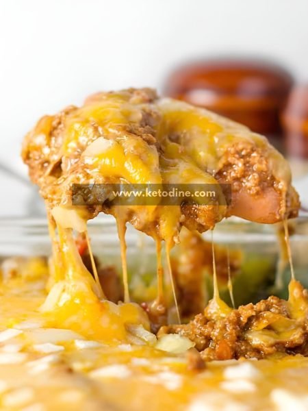 Keto Chili Cheese Dog Bake