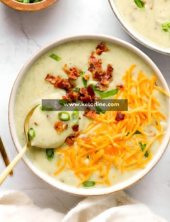 Healthy High Protein Broccoli Cheddar Soup