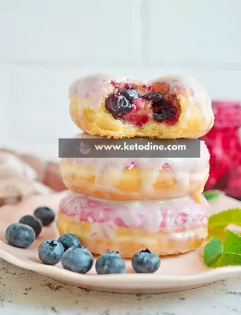 Keto Blueberry Donuts