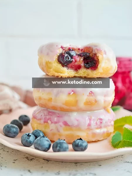 Keto Blueberry Donuts