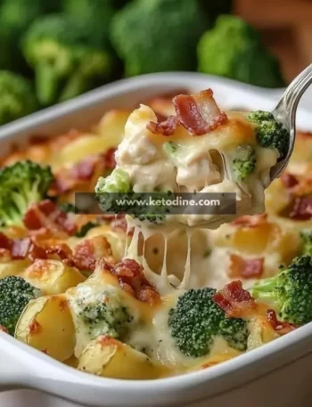 Keto Broccoli Chicken Cheese Casserole