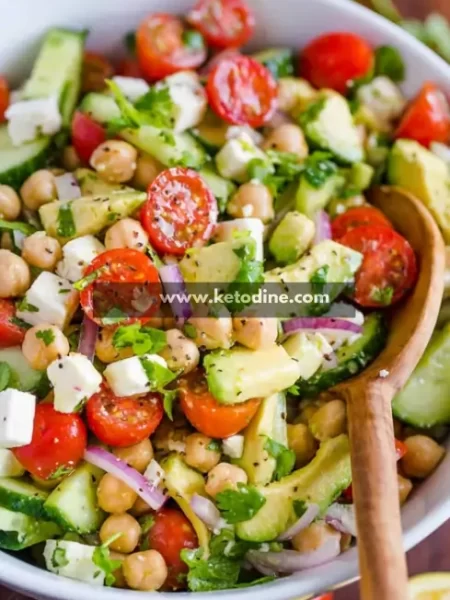High-Protein Chickpea Edamame Salad