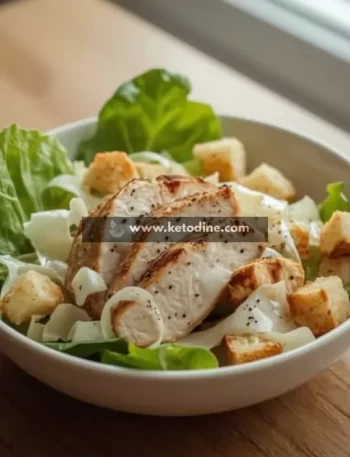 High Protein Chicken Caesar Salad
