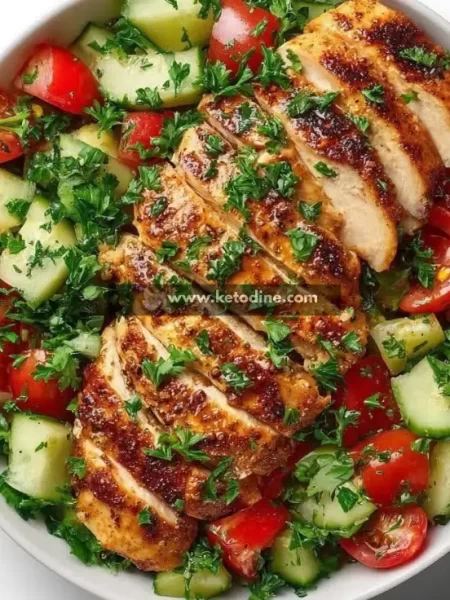 High protein Grilled Chicken Breast with Vegetables