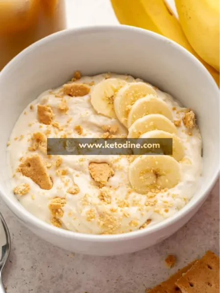 High Protein Banana Pudding Greek Yogurt Bowl