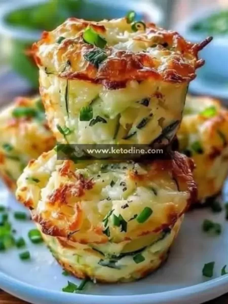Crispy Parmesan Zucchini Potato Muffins