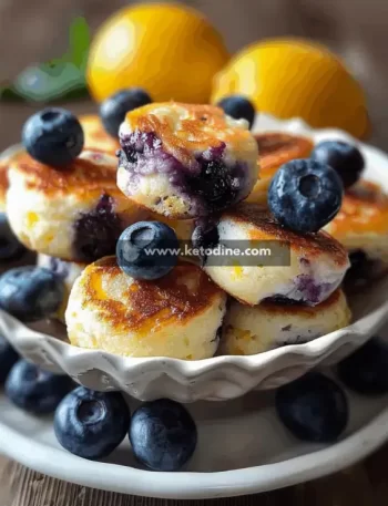 Blueberry Cottage Cheese Pancake Bites