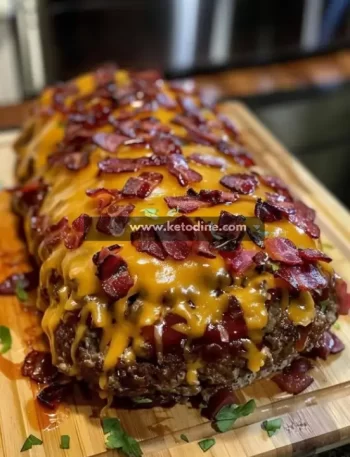 Keto Bacon Cheeseburger Meatloaf