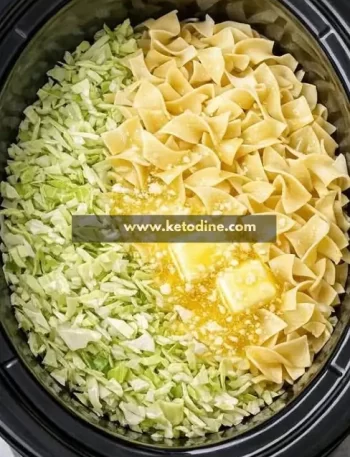 Slow Cooker Cabbage & Noodles