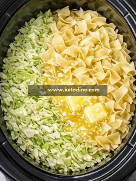 Slow Cooker Cabbage & Noodles