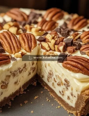 No-Bake Sugar-Free Low-Carb Keto Pecan Cream Pie