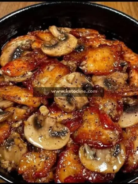 Honey Garlic Chicken with Mushrooms