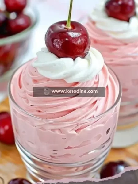 Keto Cherry Cheesecake Fluff