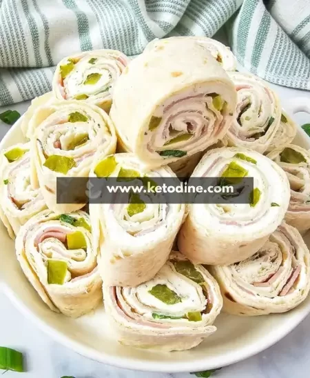 Keto Pickle Dip Pinwheels