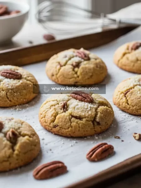 Keto Cream Cheese Pecan Cookies
