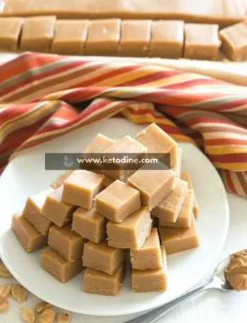 Home / Recipes / Candy Keto Peanut Butter Fudge Recipe With Cream Cheese