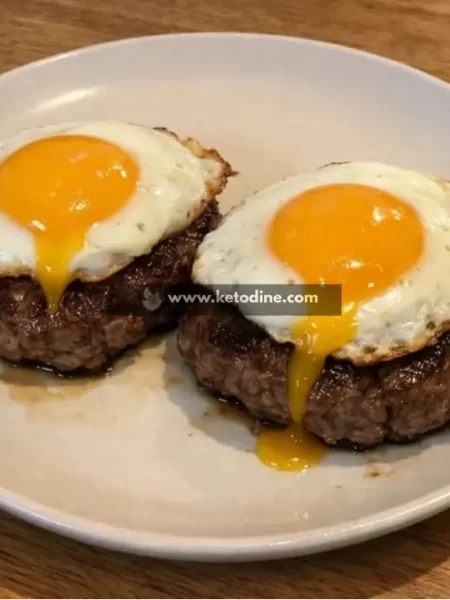 Beef Patties with Fried Eggs