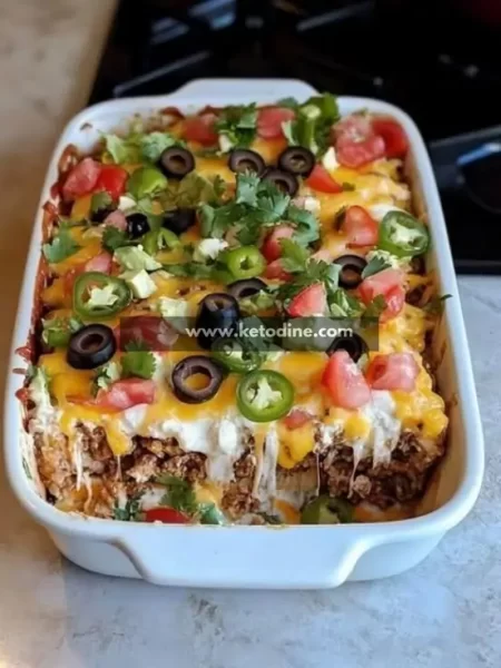 KETO TACO CASSEROLE