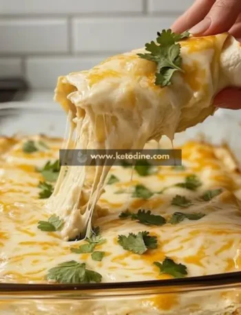 Low Carb White Chicken Enchiladas