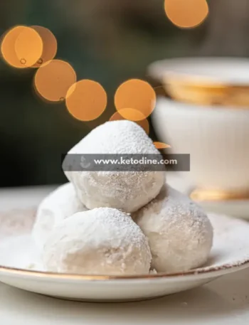 keto snowball cookies