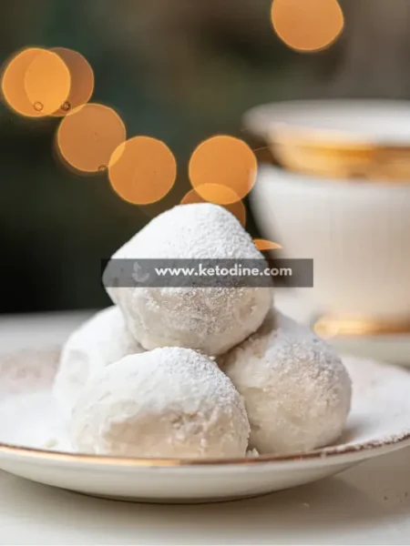 keto snowball cookies