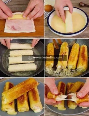 Keto Cheesy Sandwich Bread Rolls