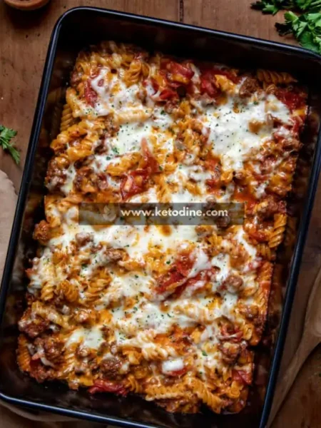 Meat Lovers Pizza Casserole