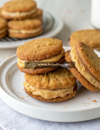 Zero-Carb Homemade Peanut Sandwich Cookies