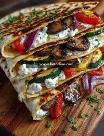 Grilled Mediterranean Veggie Quesadillas