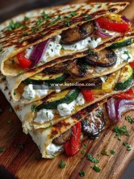 Grilled Mediterranean Veggie Quesadillas