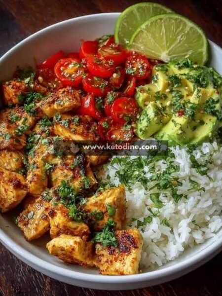 Honey Lime Chicken & Avocado Rice Bowl